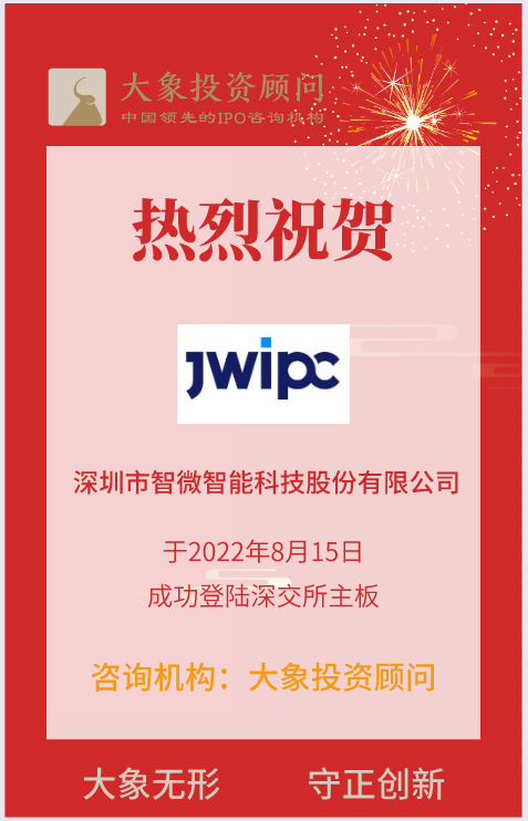 熱烈祝賀大(dà)象投顧客戶——智能(néng)場景下(xià)的硬件方案商“智微智能(néng)”成功上(shàng)市！