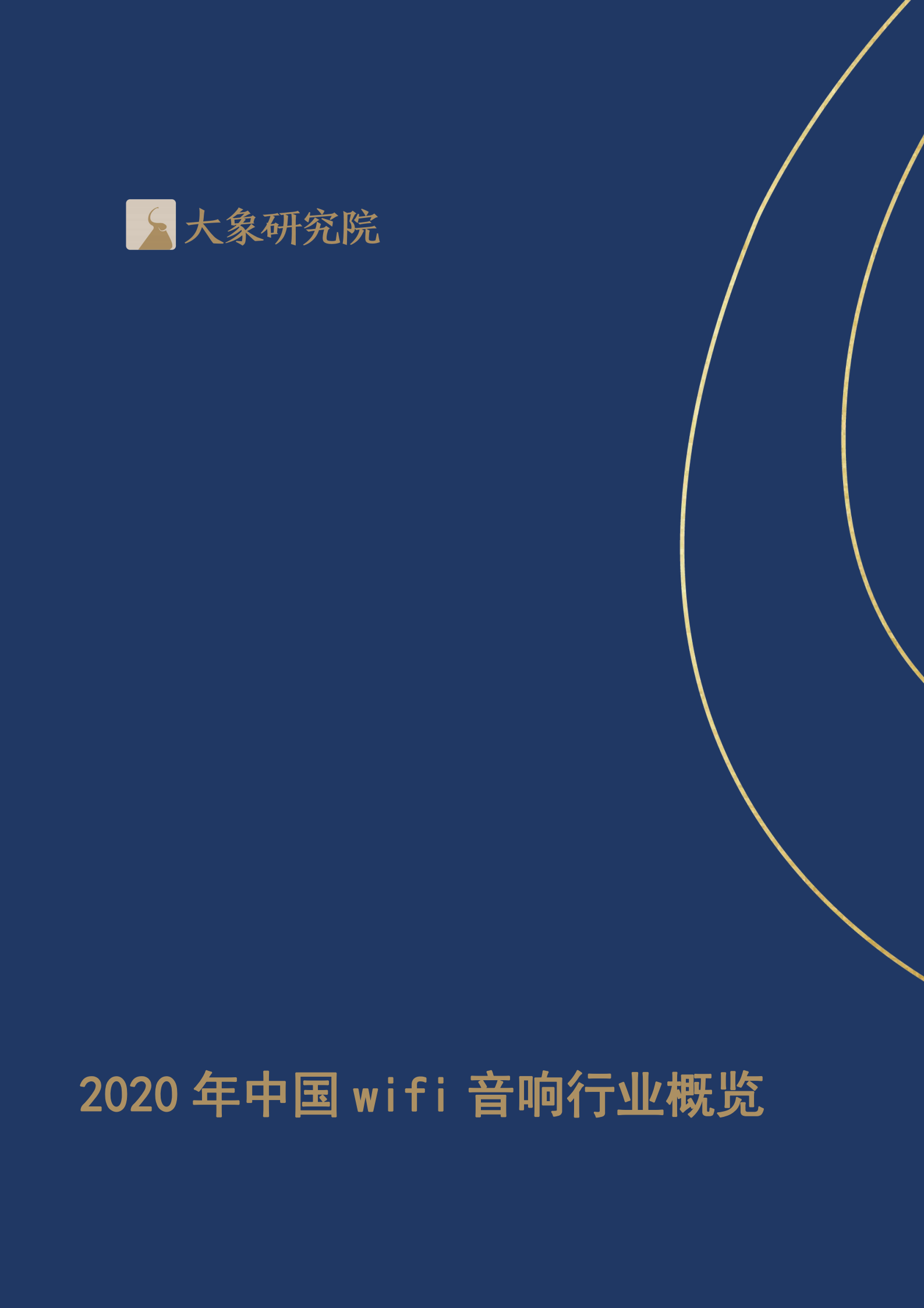 【大(dà)象研究院】2020年中國WIFI音(yīn)響行業概覽