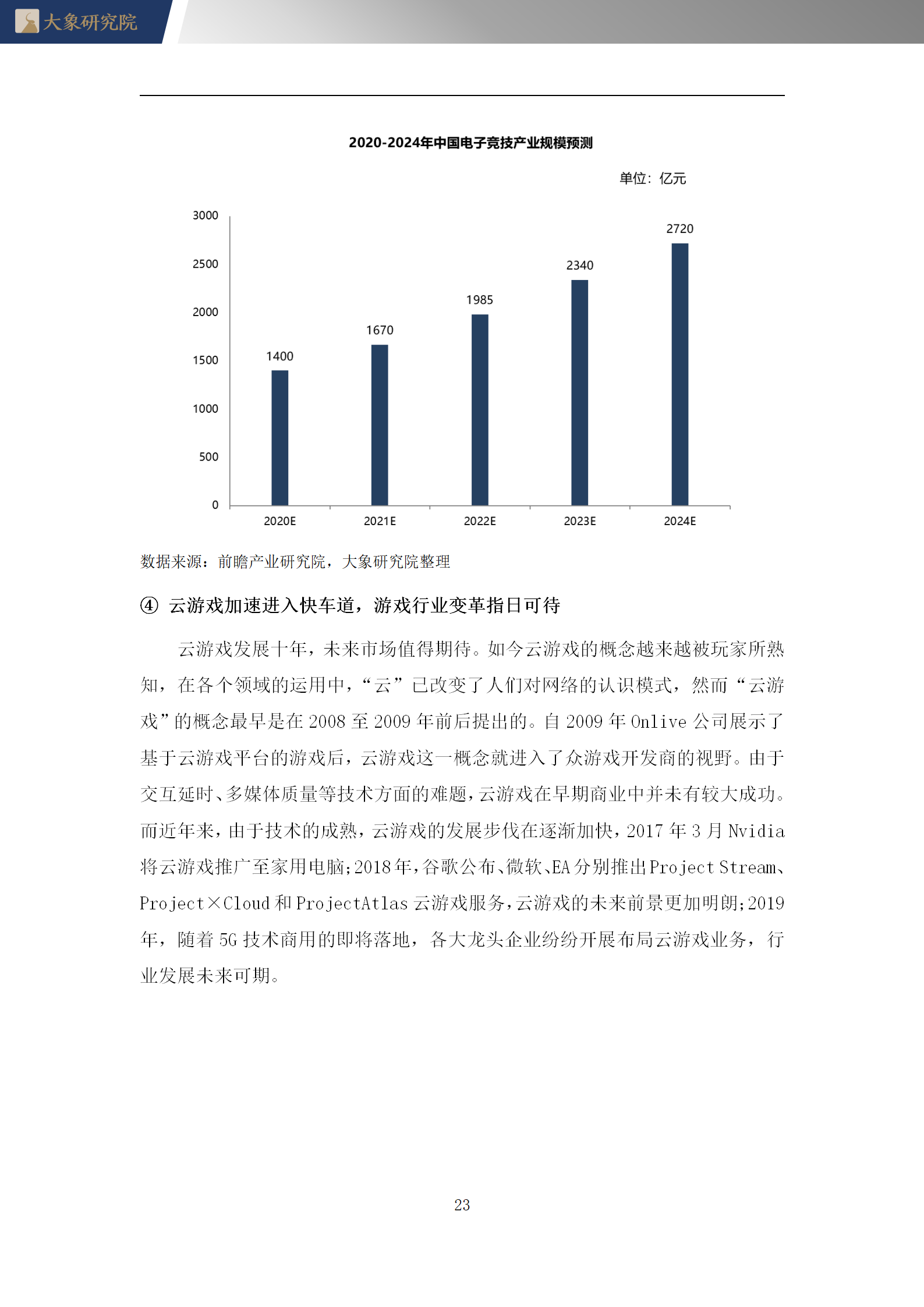 【大(dà)象研究院】2020年中國網絡遊戲行業概覽