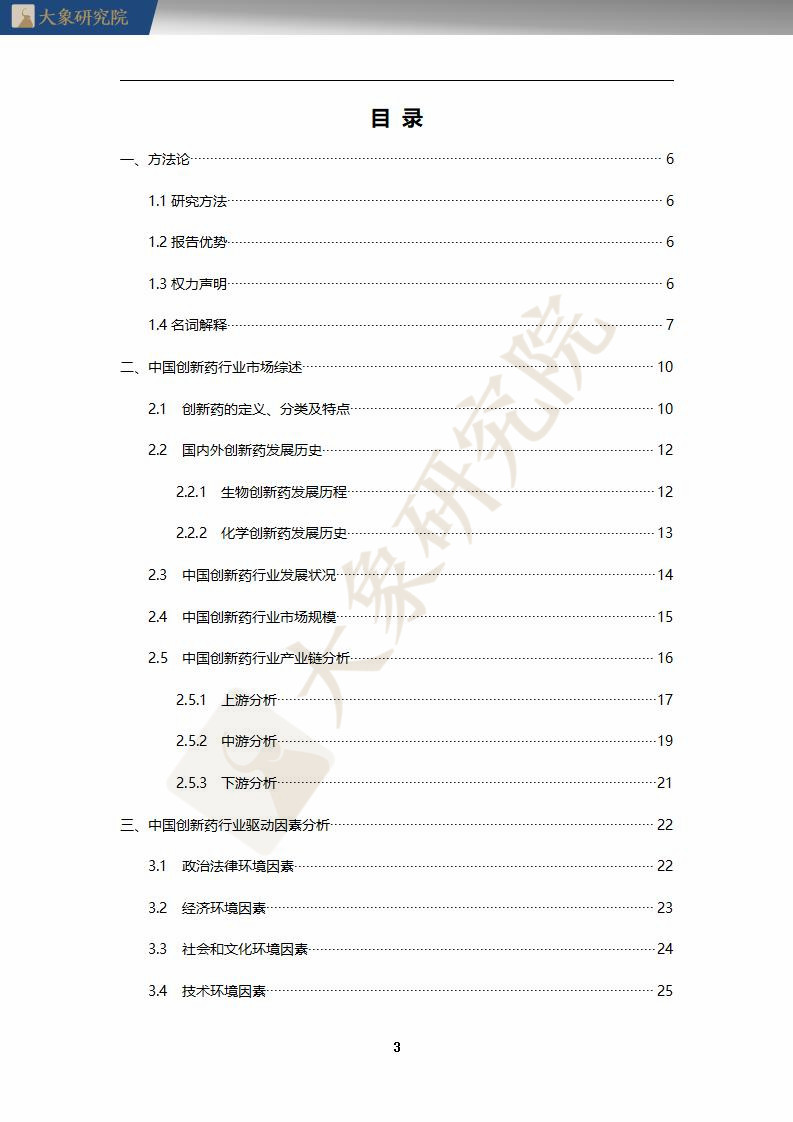 【大(dà)象研究院】2020年中國創新藥行業研究報(bào)告