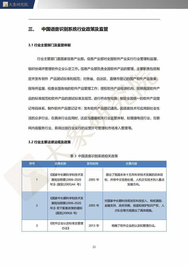 【大(dà)象研究院】2021年中國語音(yīn)識别系統行業概覽